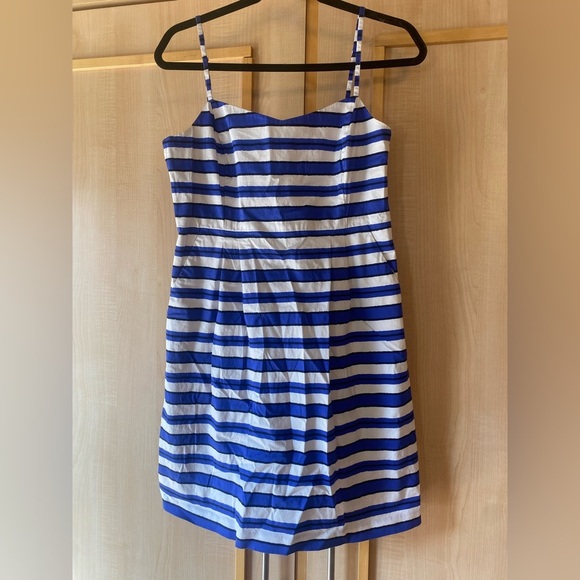 Gap Blue&White Striped Nautical Summer Dress Size 10 - Picture 2 of 7